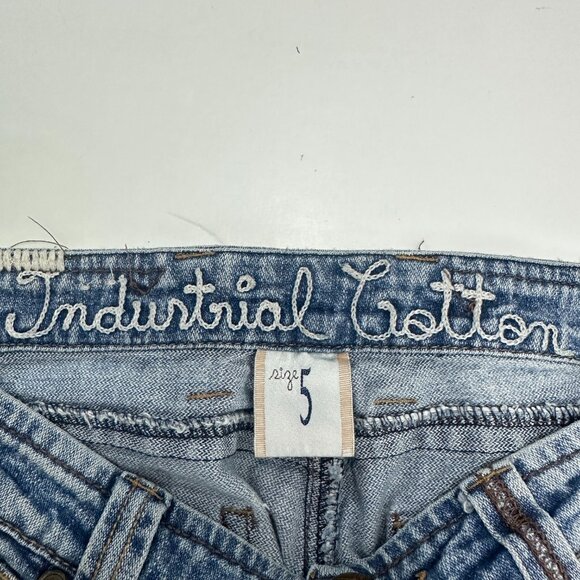 Industrial Cotton Bootcut Women's size 5 Medium Wash Blue Denim jeans - Picture 3 of 6